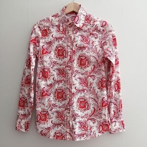 Etro Paisley Floral Colourful Print Button Up IT 42 or 6 US